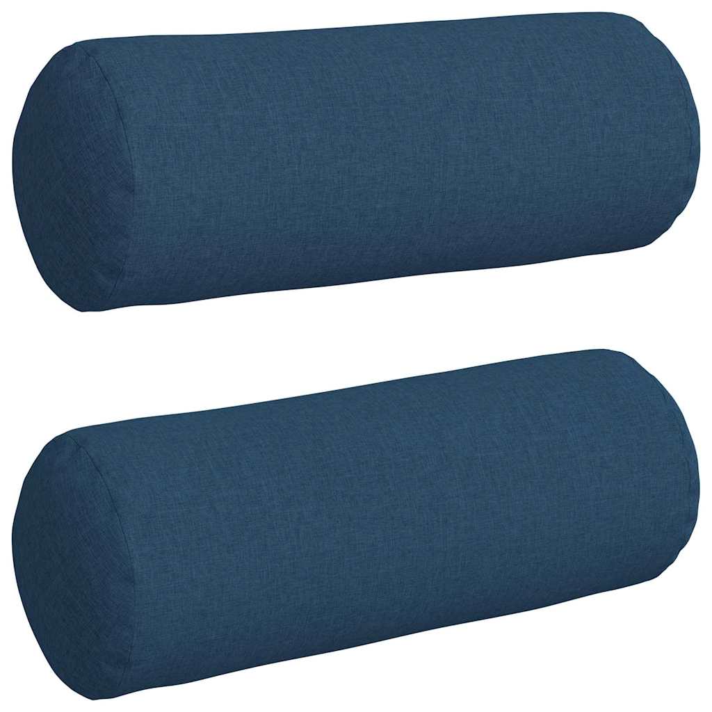 Bolsterpuder 2 pcs Blå Ø 25 x 70 cm Stof