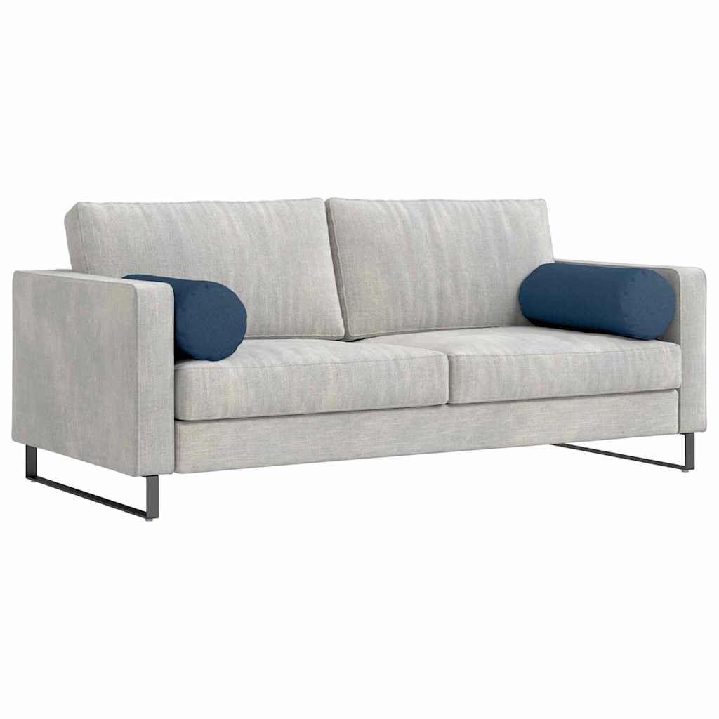 Bolsterpuder 2 pcs Blå Ø 25 x 70 cm Stof