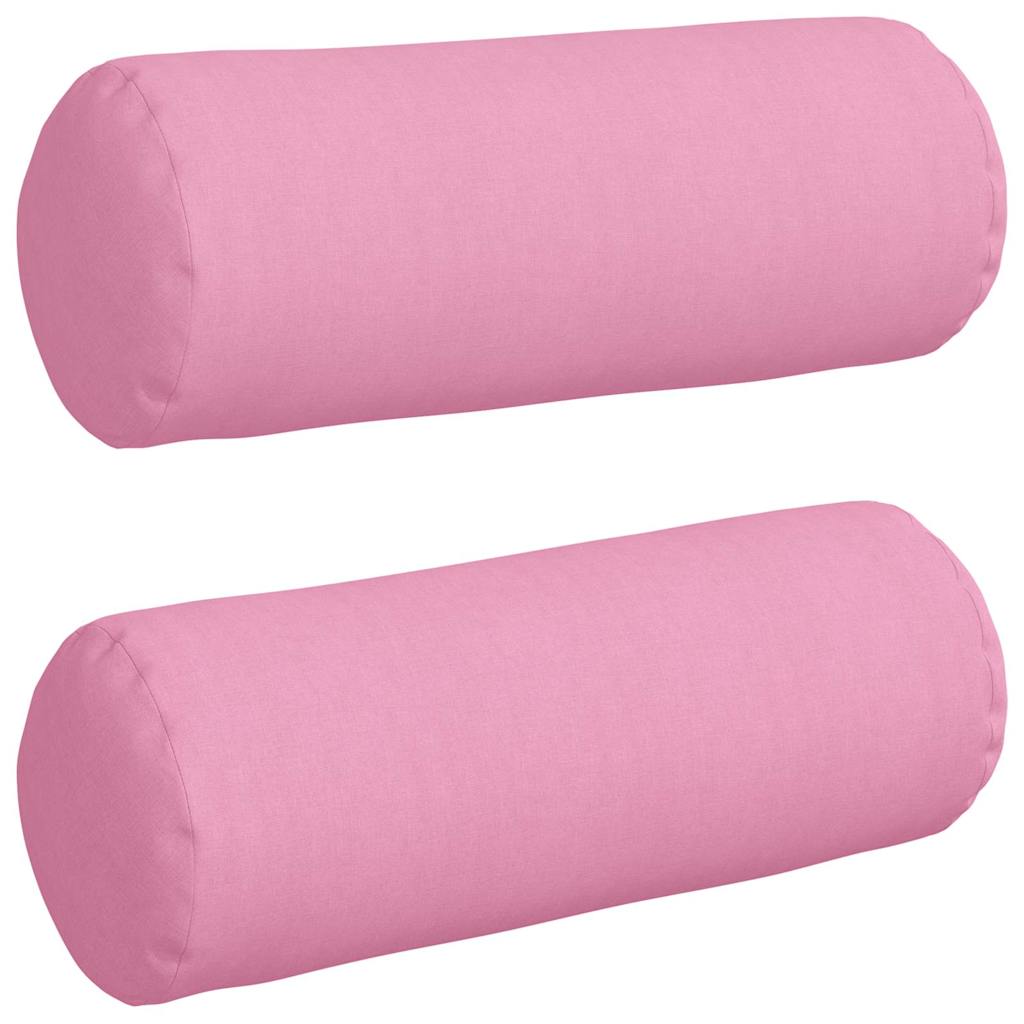 Bolsterpuder 2 pcs Lyserød Ø 25 x 70 cm Stof