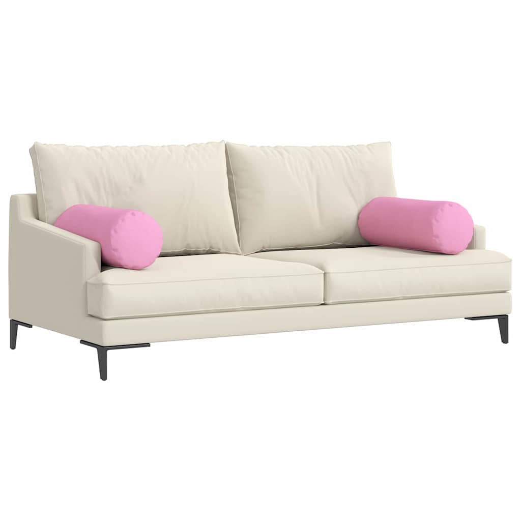 Bolsterpuder 2 pcs Lyserød Ø 25 x 70 cm Stof