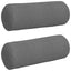 Bolsterpuder 2 pcs Mørkegrå Ø 25 x 70 cm Mikrofiberstof