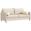 Bolsterpuder 2 pcs Creme Ø 25 x 70 cm Velourstof