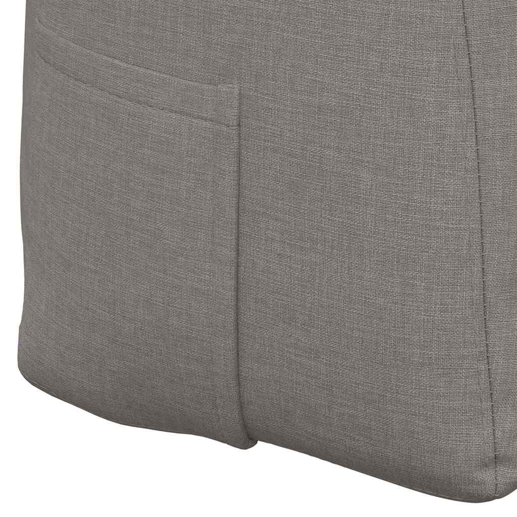 Rygpude Gråbrun 120 x 24 x 50 cm Stof