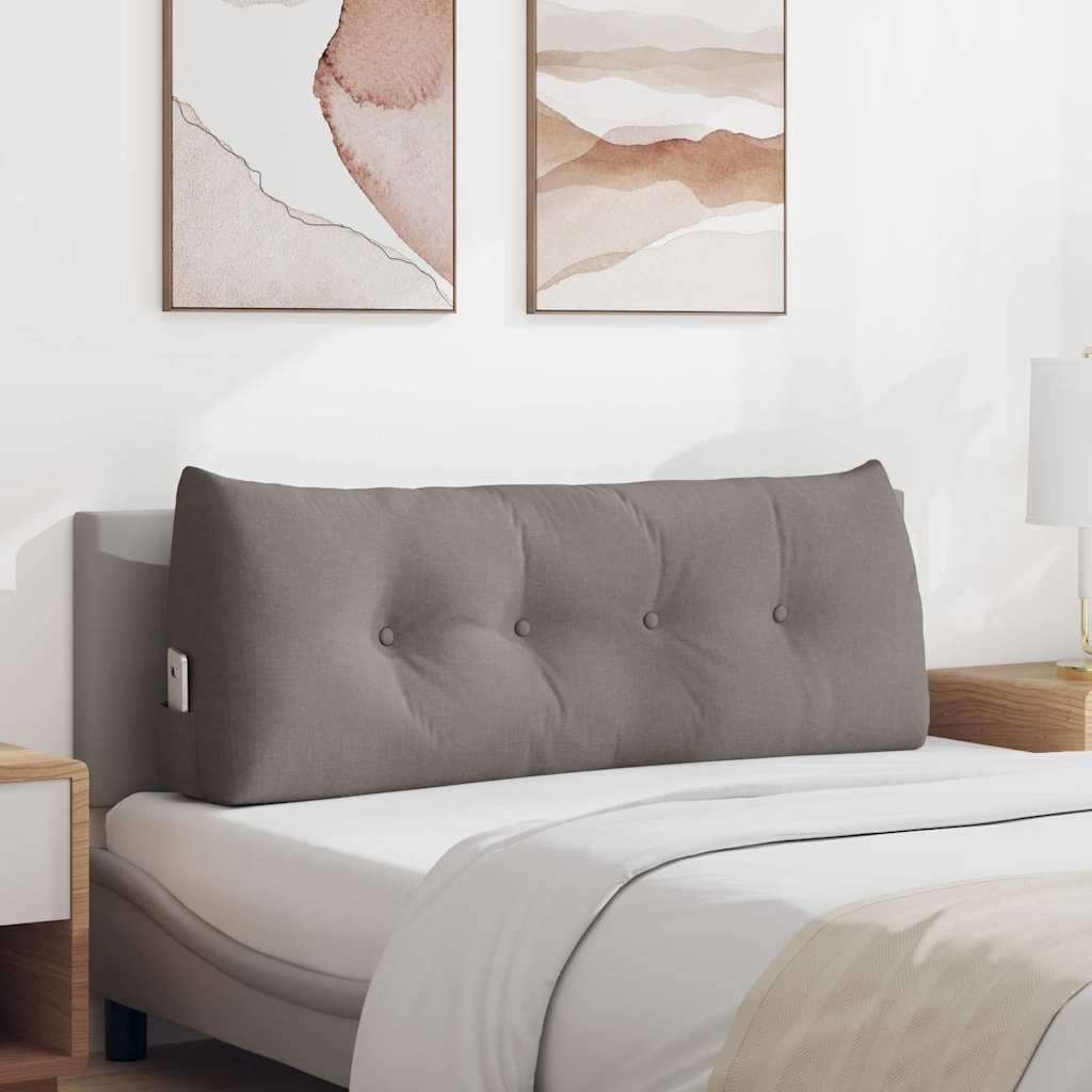 Rygpude Gråbrun 120 x 24 x 50 cm Stof