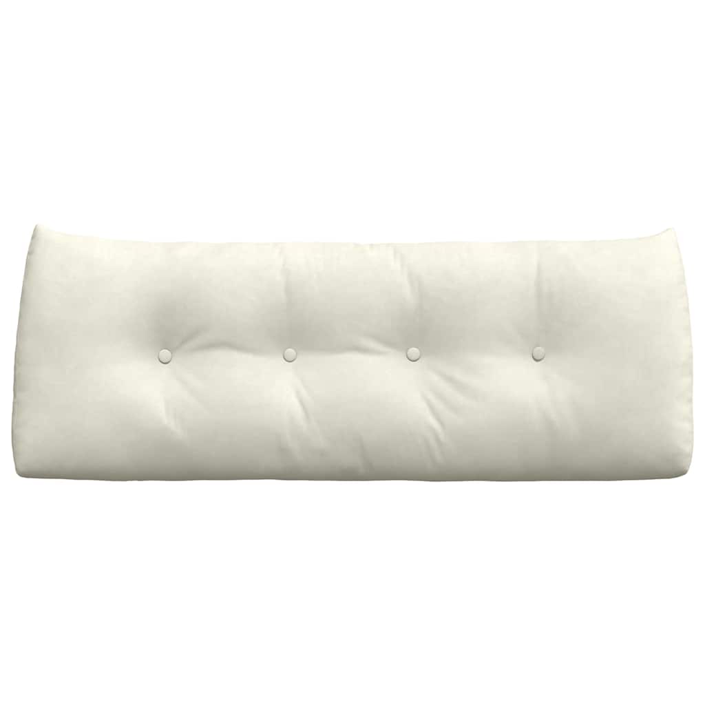 Rygpude Creme 120 x 24 x 50 cm Fløjl