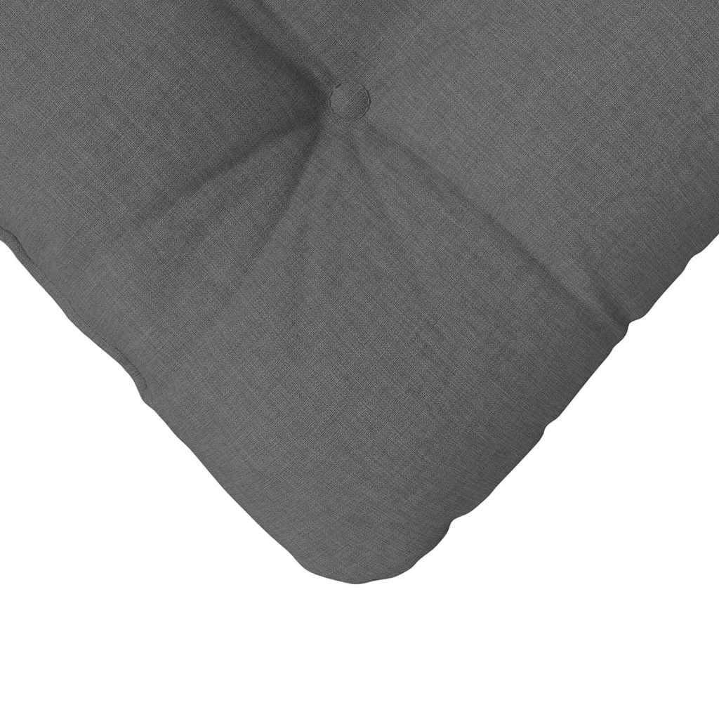 Sædepuder 4 pcs Mørkegrå 40 x 40 x 12 cm Stof