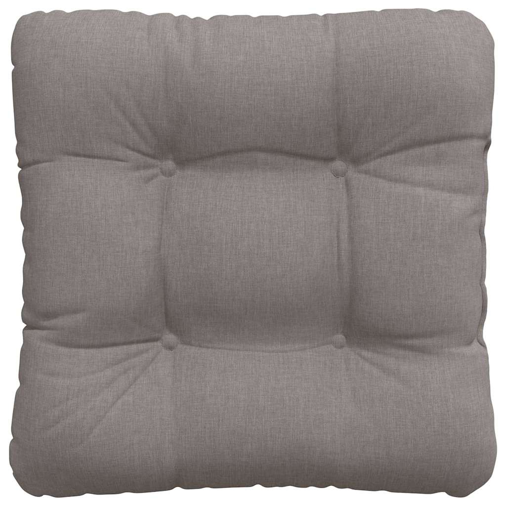 Sædepuder 4 pcs Gråbrun 40 x 40 x 12 cm Stof