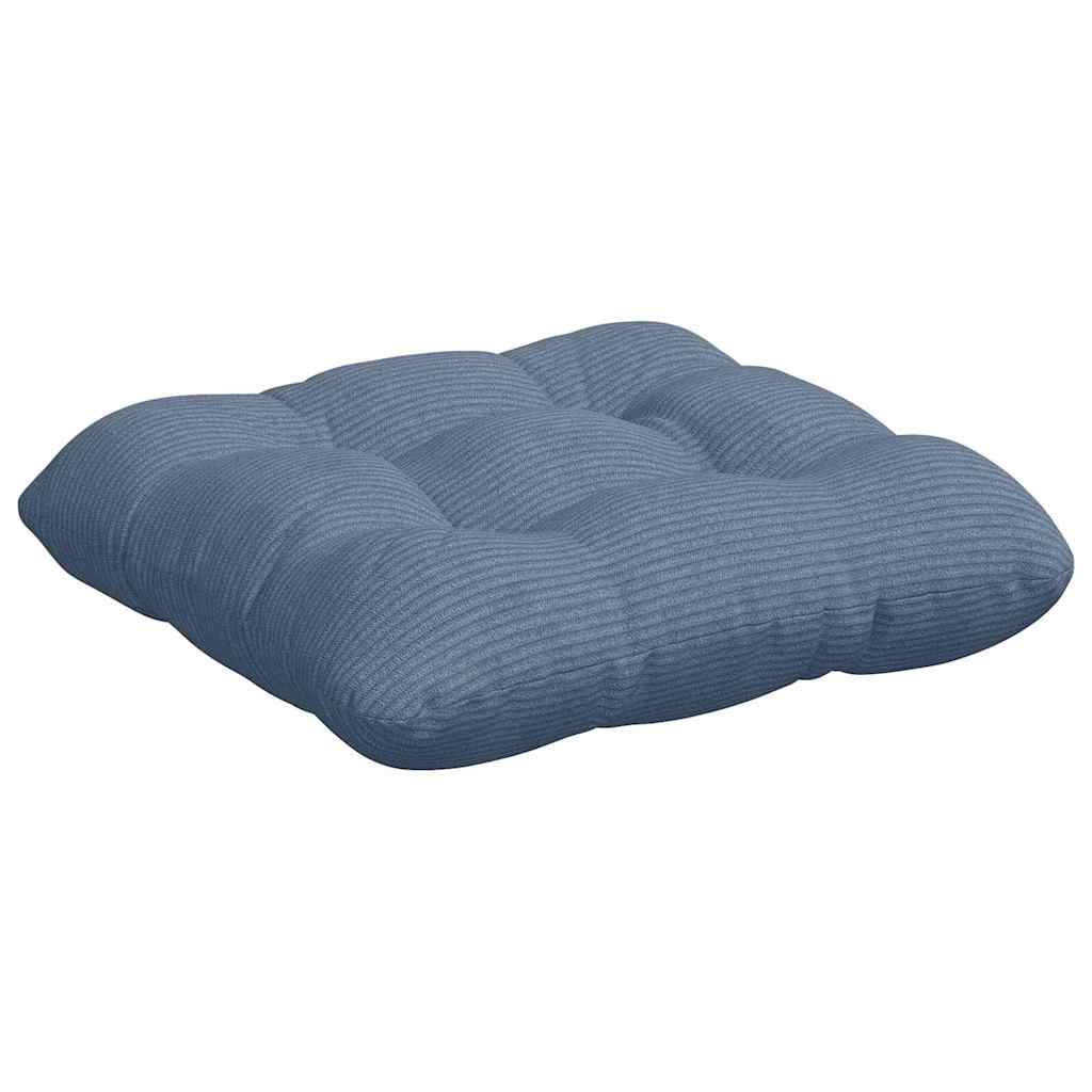 Sædepuder 4 pcs Blå 40 x 40 cm Velourstof