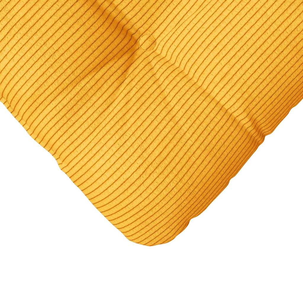 Sædepuder 4 pcs Lys Gul 40 x 40 cm Velourstof