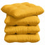Sædepuder 4 pcs Lys Gul 40 x 40 cm Velourstof