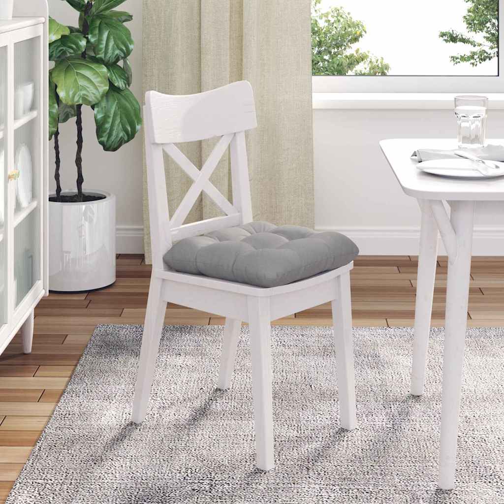 Sædepuder 4 pcs Skygrå 45 x 45 x 12 cm Stof
