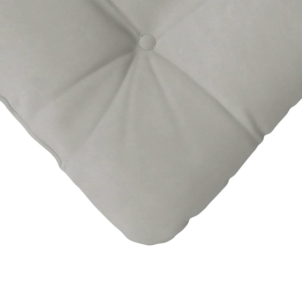 Sædepuder 4 pcs Lysegrå 45 x 45 cm Mikrofiberstof