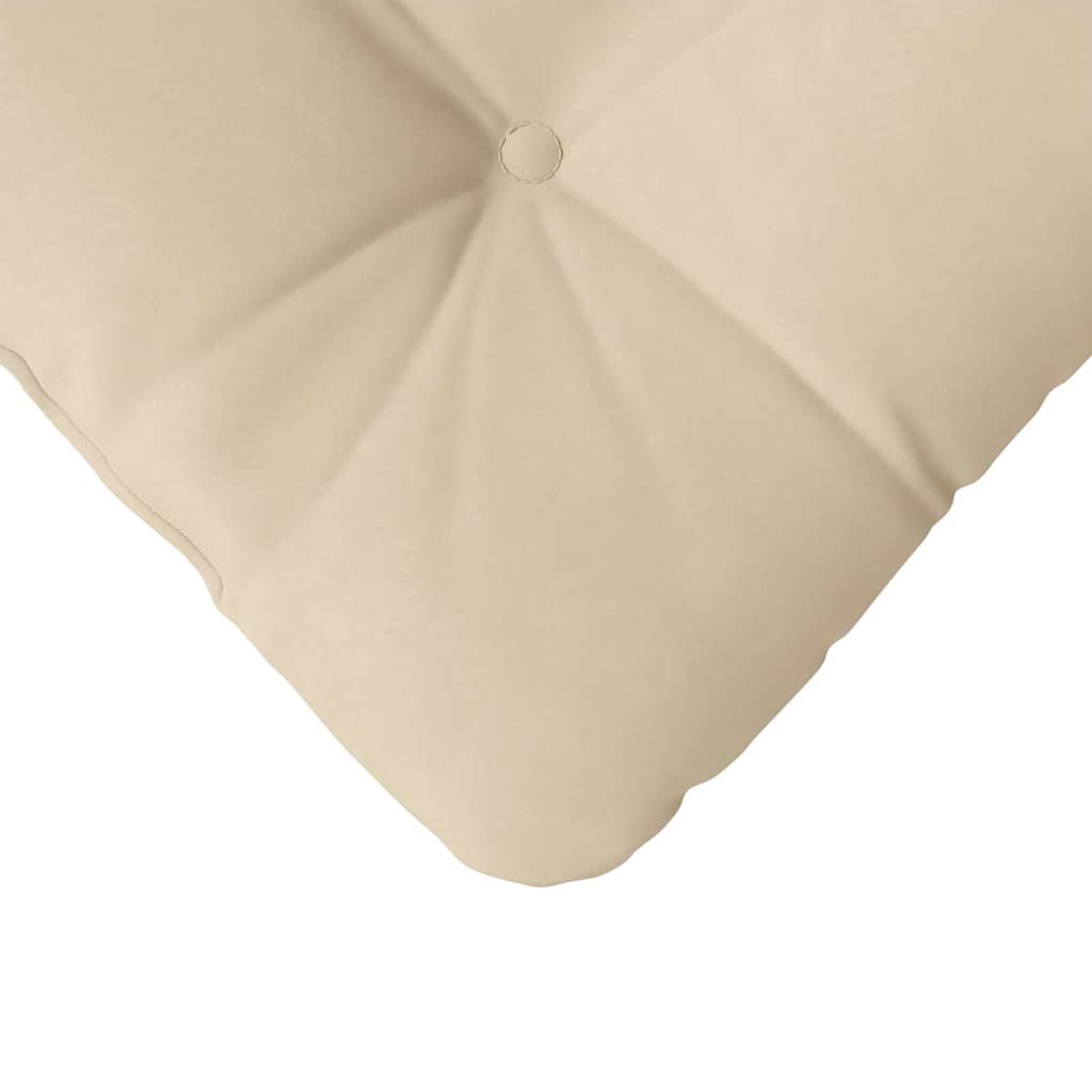 Sædepuder 4 pcs Creme 45 x 45 cm Mikrofiberstof