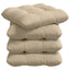 Sædepuder 4 pcs Creme 45 x 45 cm Mikrofiberstof