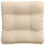 Sædepuder 4 pcs Creme 45 x 45 cm Mikrofiberstof