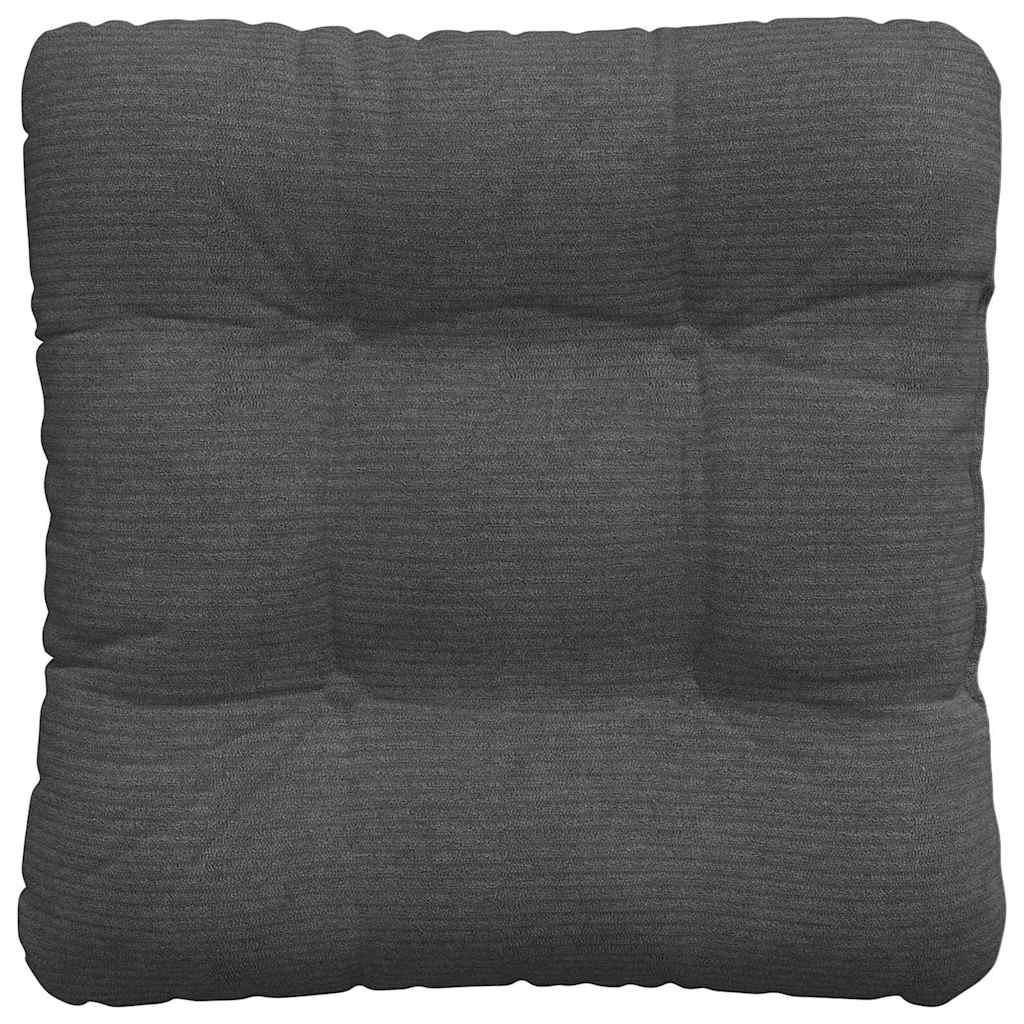 Sædepuder 4 pcs Mørkegrå 45 x 45 cm Velourstof
