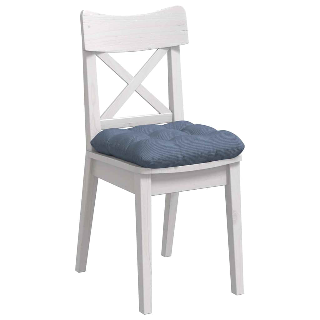 Sædepuder 4 pcs Blå 45 x 45 cm Velourstof