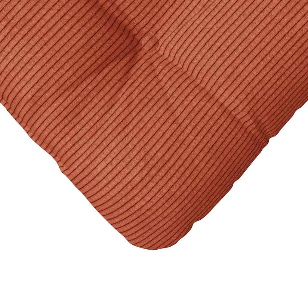 Sædepuder 4 pcs Rød orange 45 x 45 cm Velourstof