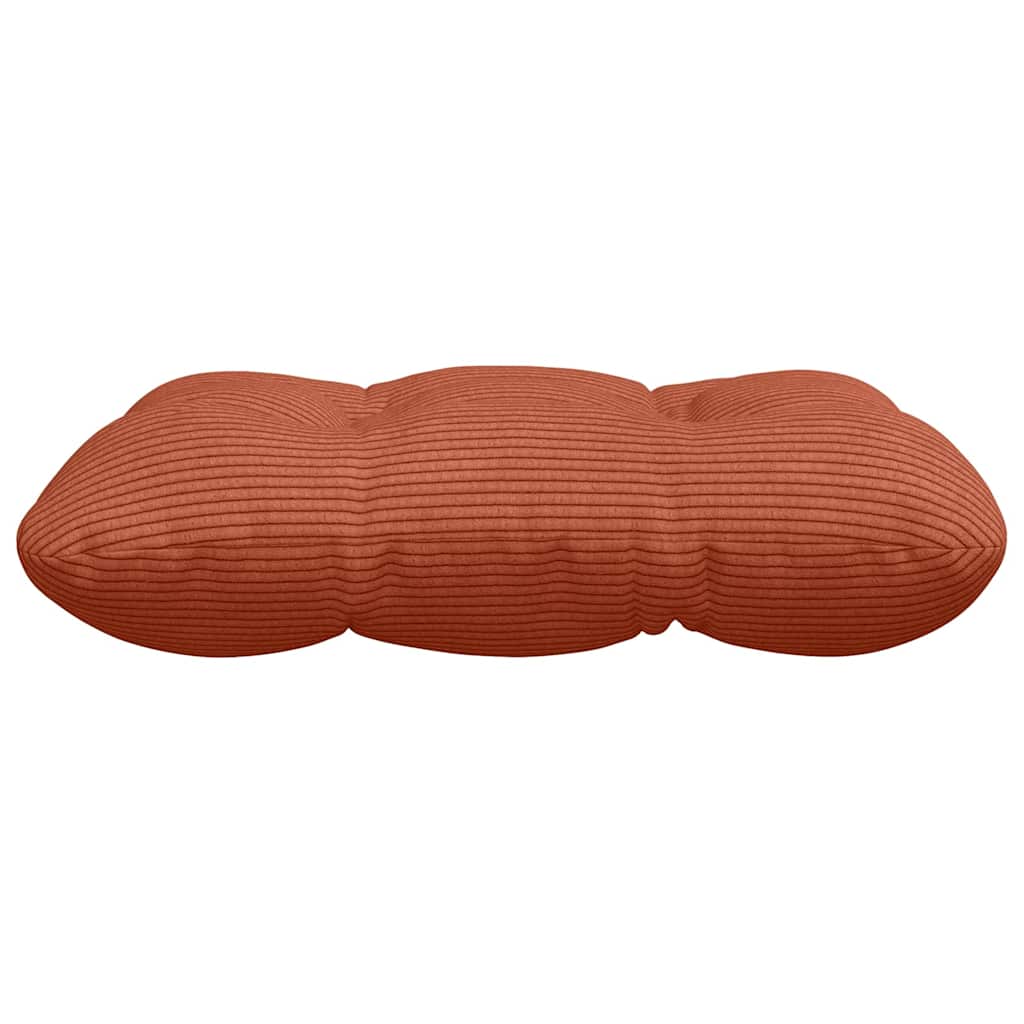 Sædepuder 4 pcs Rød orange 45 x 45 cm Velourstof