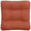 Sædepuder 4 pcs Rød orange 45 x 45 cm Velourstof