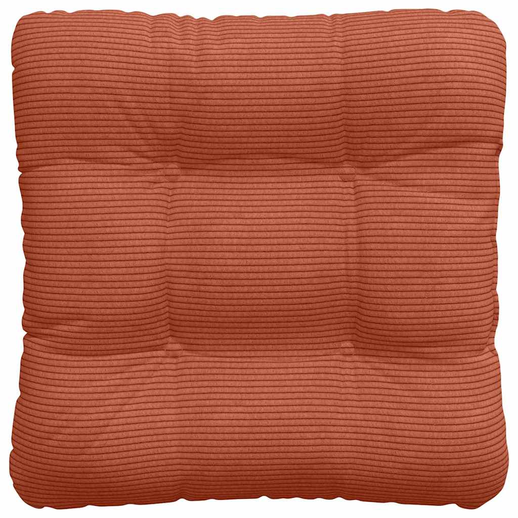 Sædepuder 4 pcs Rød orange 45 x 45 cm Velourstof