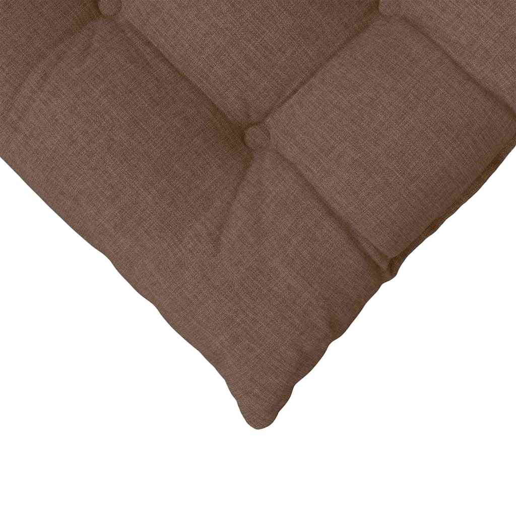Sædepuder 4 pcs Brun 40 x 40 x 6 cm Stof