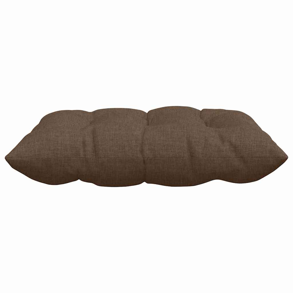 Sædepuder 4 pcs Brun 40 x 40 x 6 cm Stof