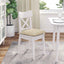 Sædepuder 4 pcs Creme 40 x 40 x 6 cm Stof