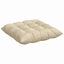 Sædepuder 4 pcs Creme 40 x 40 x 6 cm Stof