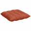 Sædepuder 4 pcs Rød orange 40 x 40 x 6 cm Velourstof