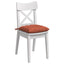 Sædepuder 4 pcs Rød orange 40 x 40 x 6 cm Velourstof