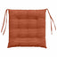 Sædepuder 4 pcs Rød orange 40 x 40 x 6 cm Velourstof