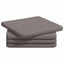 Sædepuder 4 pcs Gråbrun 40 x 40 x 3 cm Stof