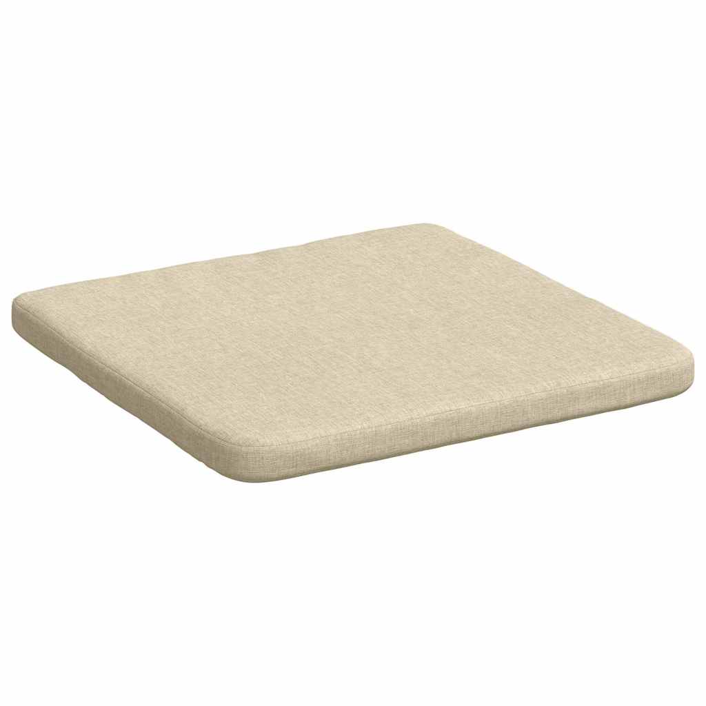 Sædepuder 4 pcs Creme 40 x 40 x 3 cm Stof