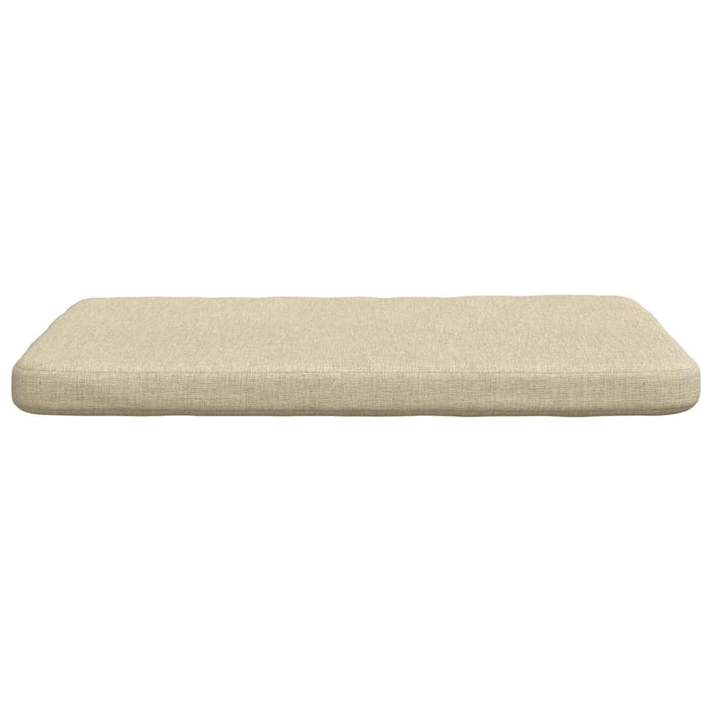 Sædepuder 4 pcs Creme 40 x 40 x 3 cm Stof