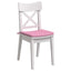 Sædepuder 4 pcs Lyserød 40 x 40 x 3 cm Stof