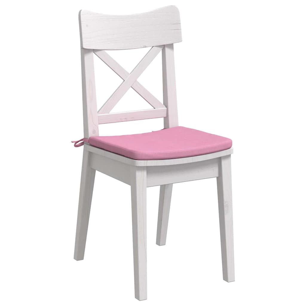 Sædepuder 4 pcs Lyserød 40 x 40 x 3 cm Stof