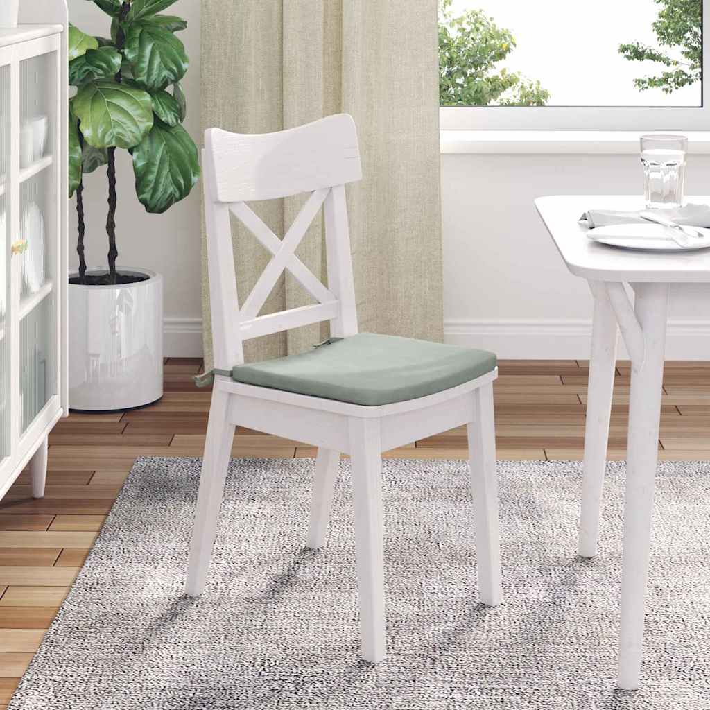 Sædepuder 4 pcs Lysegrå 40 x 40 x 3 cm Fløjl