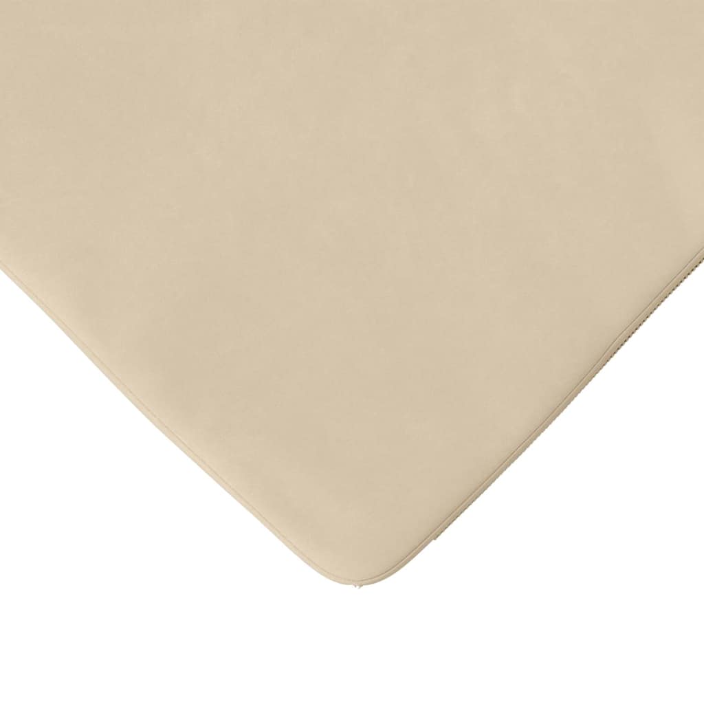 Sædepuder 4 pcs Creme 40 x 40 x 3 cm Mikrofiberstof