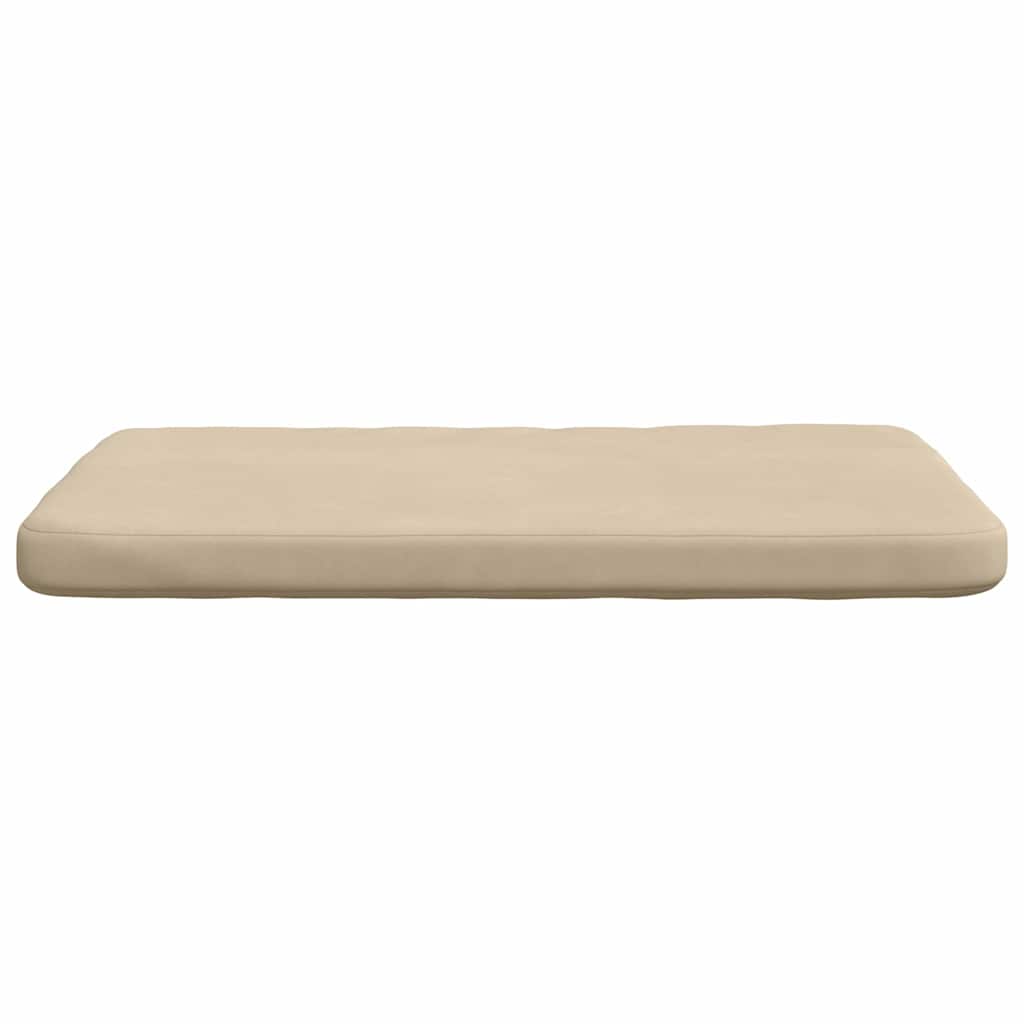 Sædepuder 4 pcs Creme 40 x 40 x 3 cm Mikrofiberstof