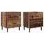 Natskab 2 pcs Gammelt træ 40 x 35 x 47,5 cm Konstrueret træ