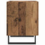 Natskab med skuffe 2 pcs Gammelt træ og sort 40 x 35 x 47,5 cm