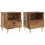 Sengebord 2 pcs Gammelt træ 40 x 35 x 47,5 cm Konstrueret træ