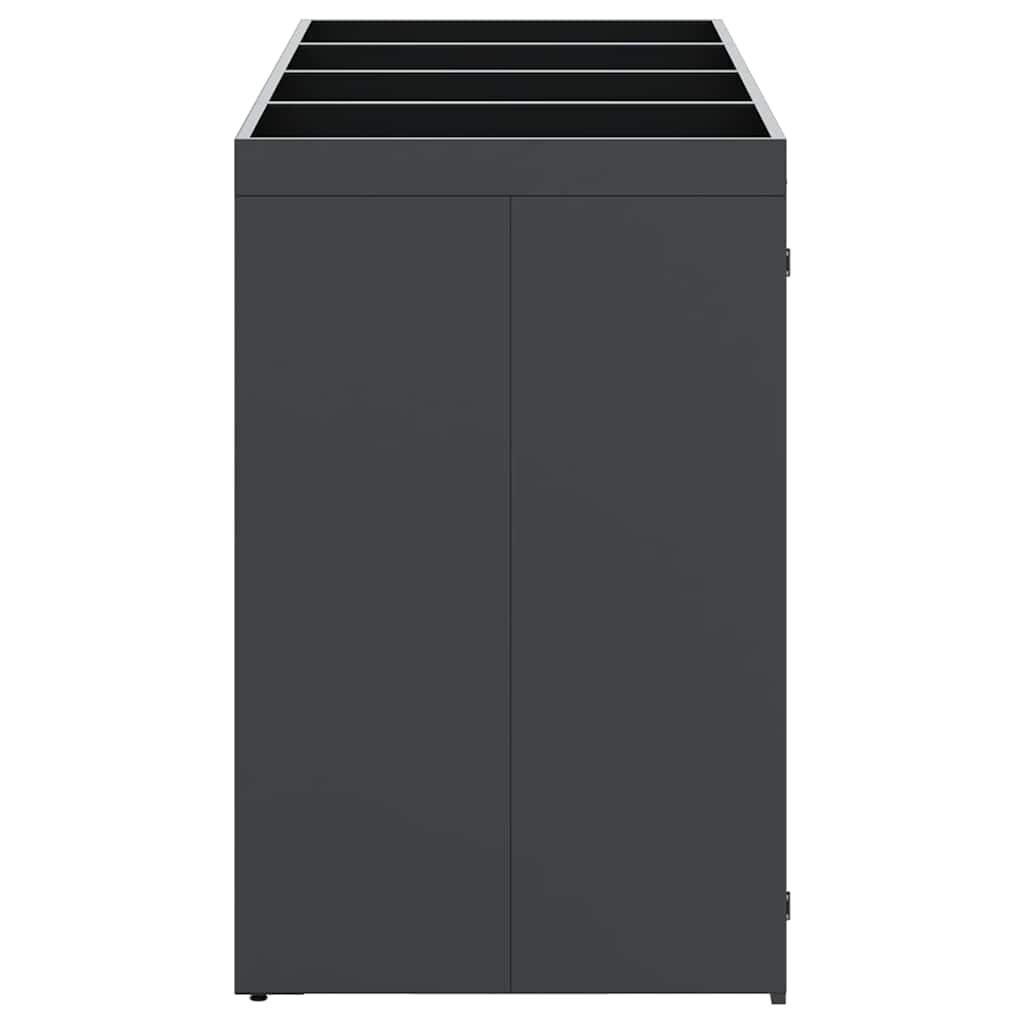 Wheelie Bin Opbevaring til 4 Affaldscontainere Antracit