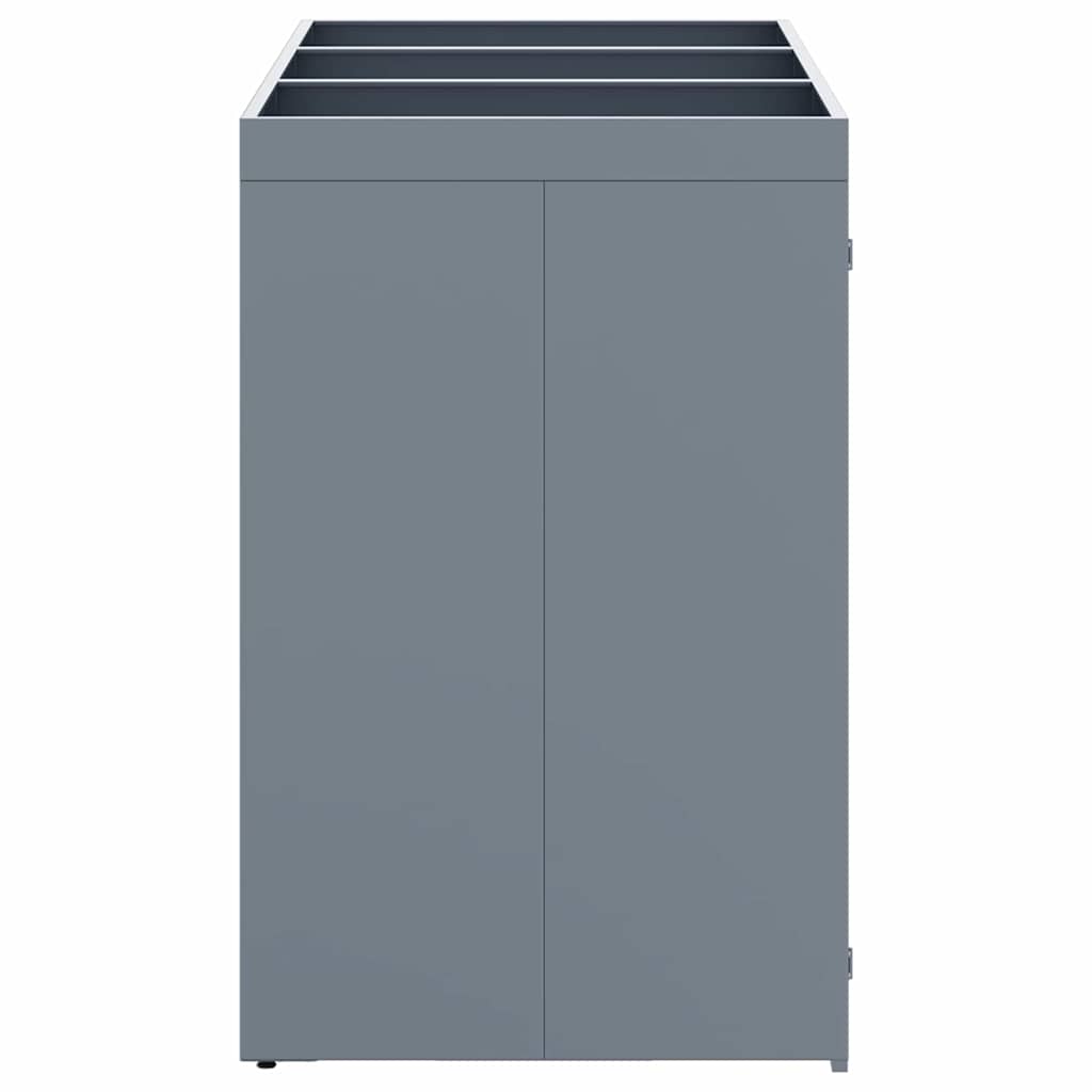 Wheelie Bin Opbevaring til 3 Affaldscontainere Lysegrå