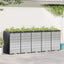 Wheelie Bin Opbevaring til 3 Affaldscontainere Stål Antracit