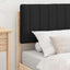 Sengestel med Polstret Hovedgavl Sort 90 x 190 cm