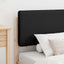 Sengestel med Polstret Hovedgavl Sort 90 x 190 cm