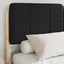 Sengestel med Polstret Hovedgavl Sort 150 x 200 cm