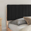 Sengestel med Polstret Hovedgavl Sort 180 x 200 cm